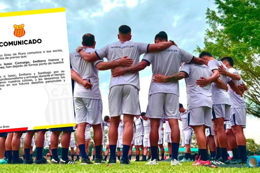 Atlético Grau anunció la salida de tres jugadores