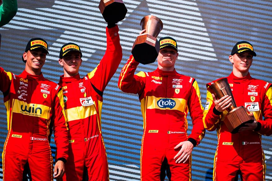 Matias Zagazeta se subió al podio en la Silver Cup de las 24 horas de Spa