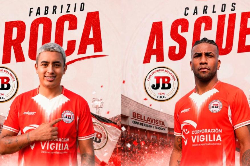Roca y Ascues son nuevos jugadores de Juventud Bellavista en Copa Perú
