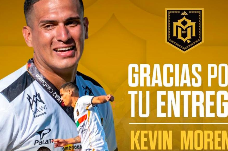 CD Moquegua anunció la salida de Kevin Moreno