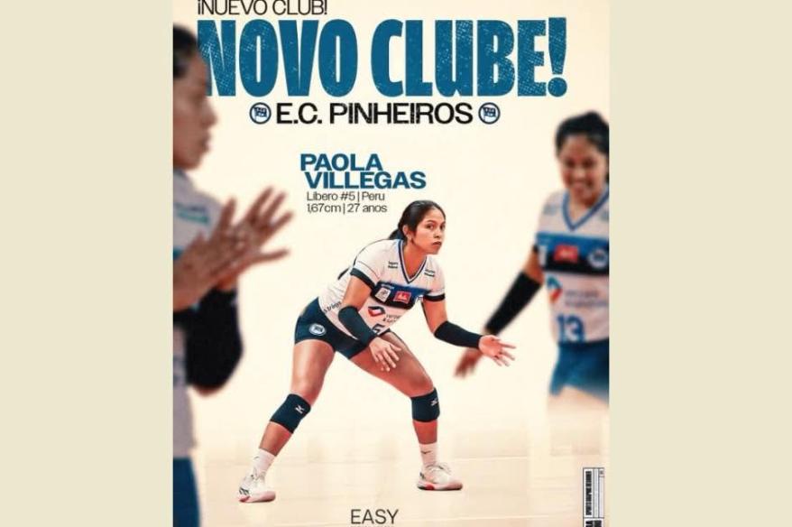 Paola Villegas da el gran salto y jugará en el EC Pinheiros, de la Superliga de Brasil
