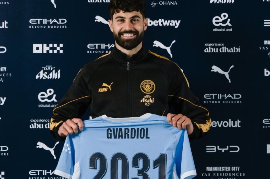 Josko Gvardiol renovó con el Manchester City