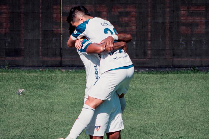 Pretell fue titular en la goleada de LDU ante Leones del Norte por la Copa Ecuador
