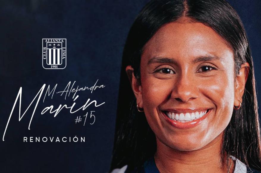 Colombiana Marín renovó con Alianza Lima