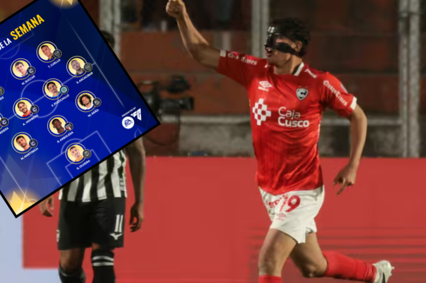 Cienciano domina el equipo ideal de la semana tras su goleada sobre Botafogo