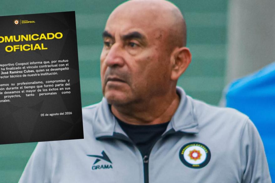 Coopsol anunció la salida de técnico Ramírez Cubas tras dos partidos