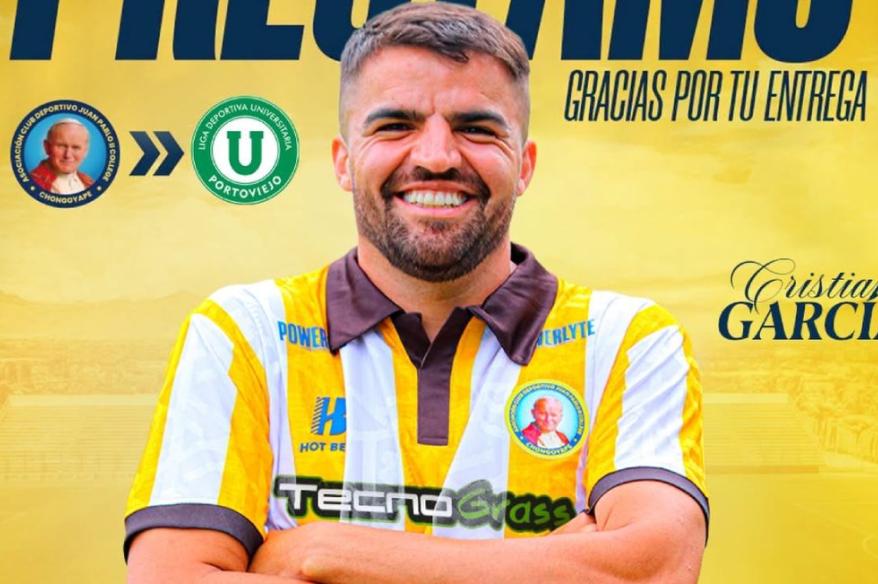 Cristian García tampoco continuará en Juan Pablo II