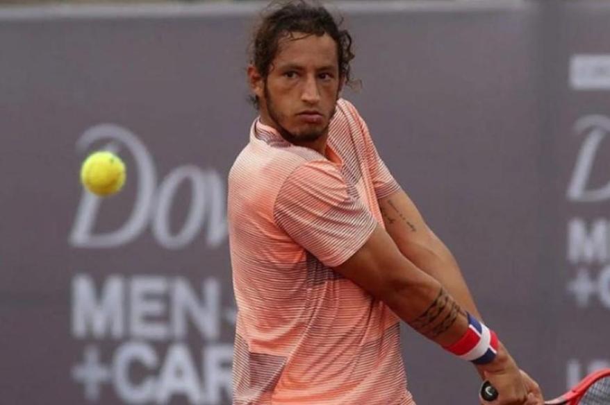 ¡Avanzó en dobles! Arklon Huertas del Pino festejó en su debut del Challenger 75 de Buenos Aires