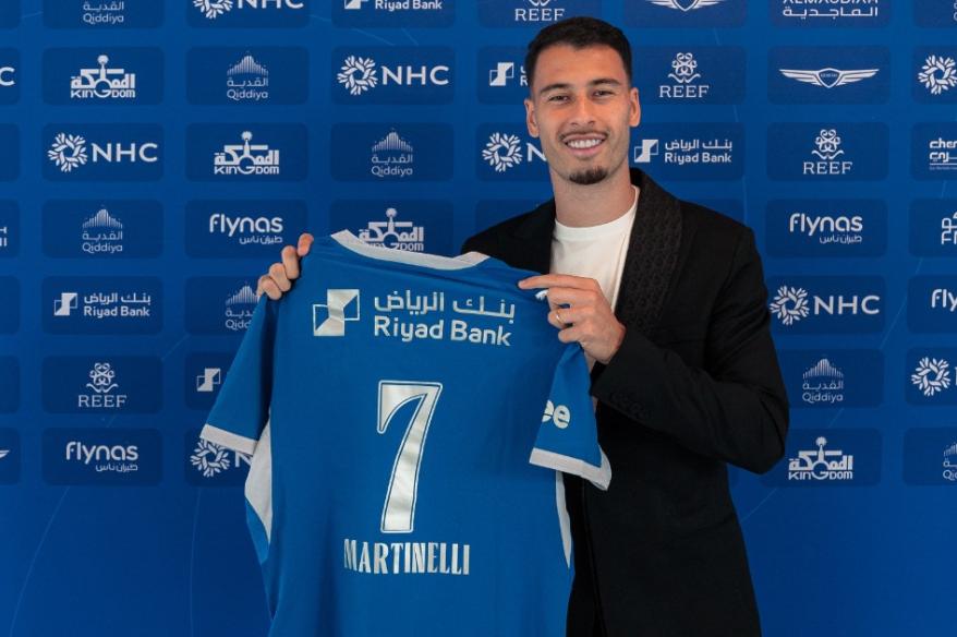 Al Hilal confirmó fichaje de Gabriel Martinelli