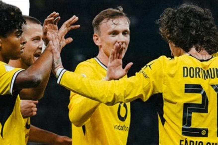 Borussia Dortmund goleó 5-0 a HEBC Hamburg y avanzó en la Copa de Alemania