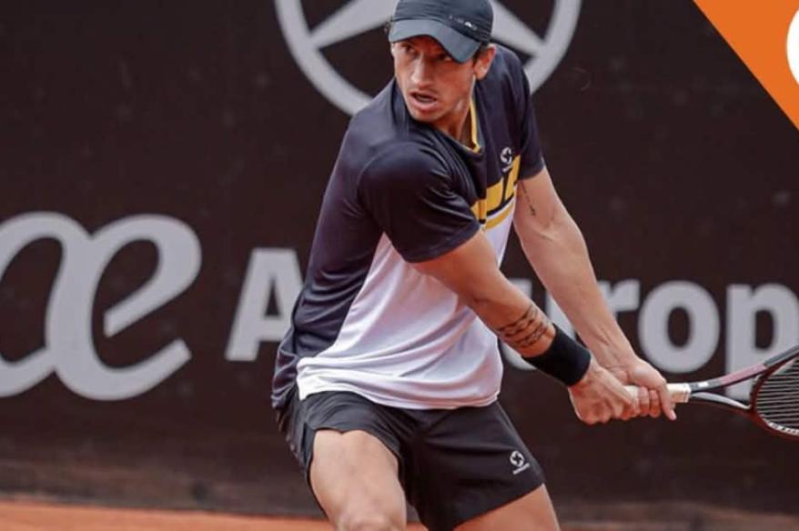 Arklon Huertas del Pino cayó en su debut en el Bolivia Open, pero seguirá en dobles