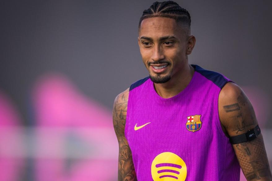 Raphinha podría llegar al partido ante Getafe