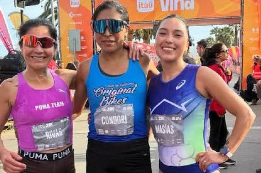 ¡Orgullo peruano! Aydee Loayza y Nicolasa Condori ganaron en el Maratón de Viña del Mar