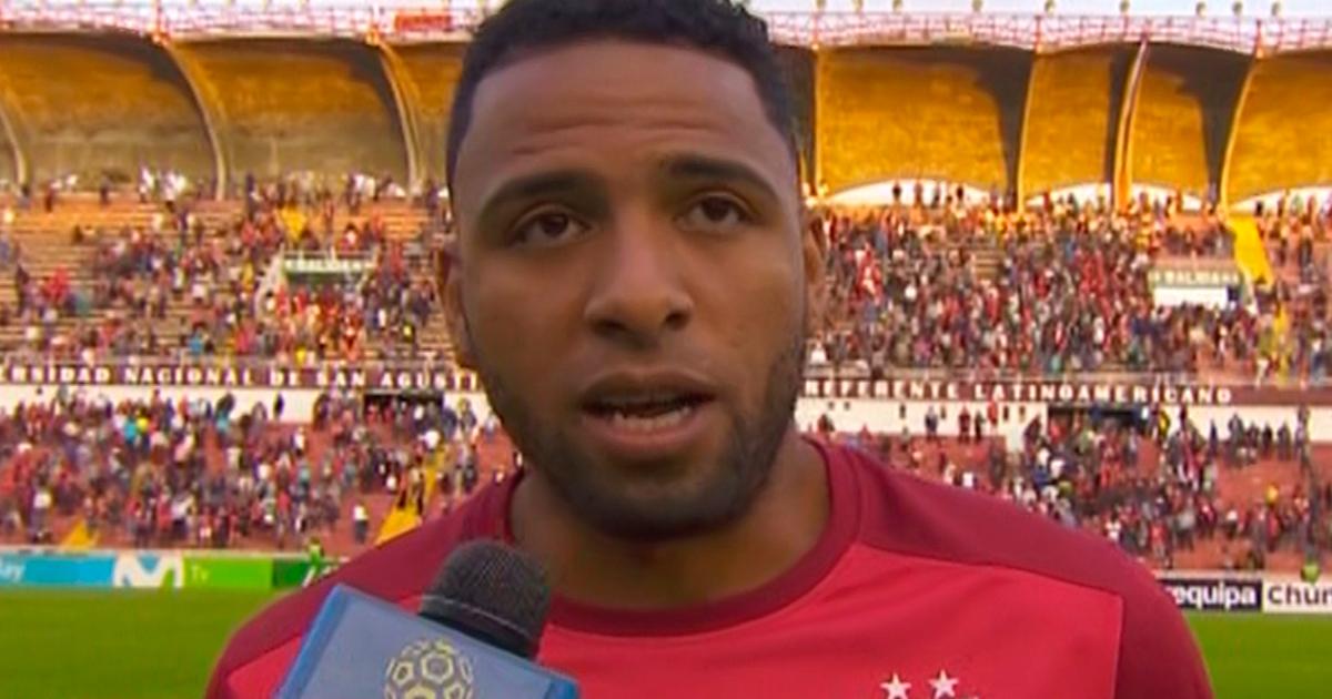 Alexi Gómez luego de la victoria de Melgar ante Universitario de Deportes