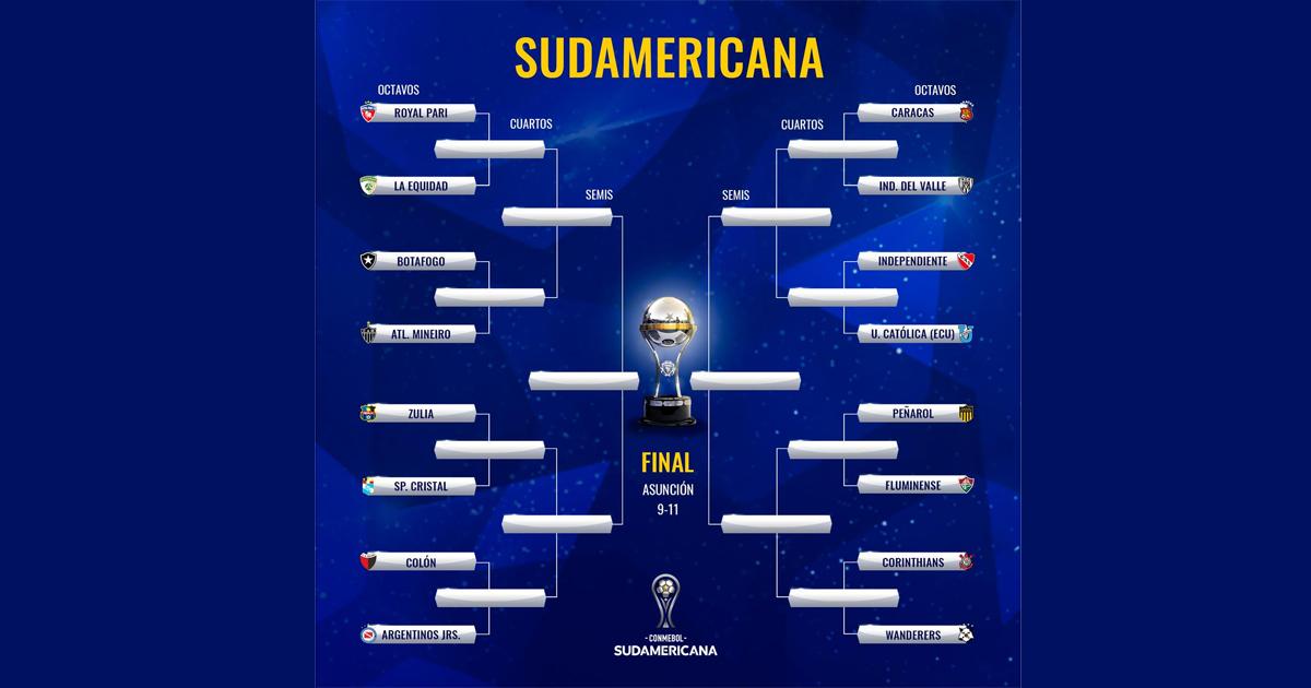 Así se jugarán los octavos de final de la Copa Sudamericana Ovación