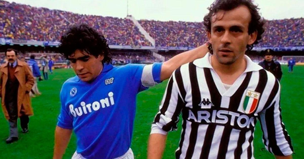 Platini: Lo que hacía Zidane con el balón, Maradona lo podía conseguir con  una naranja