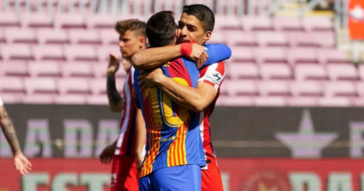 ¡Emotivo! Messi y Suárez protagonizaron sentido abrazo en el Barcelona vs. Atlético | FOTOS
