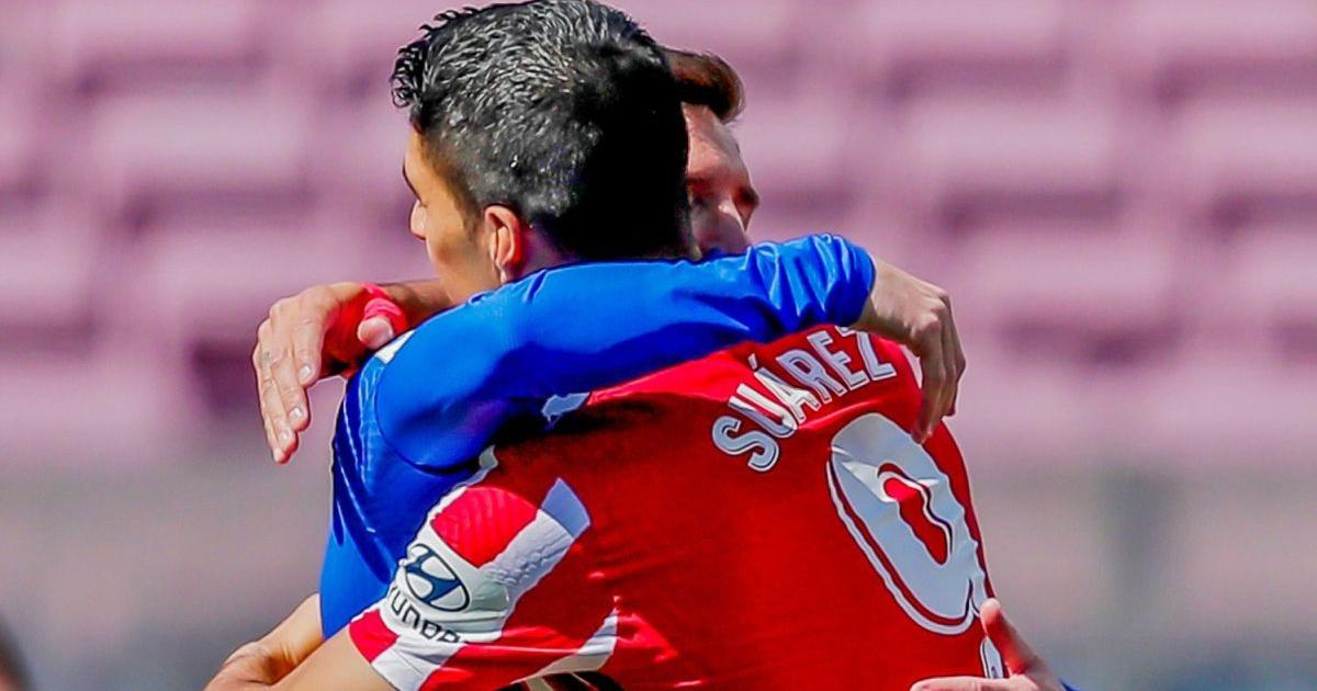 ¡Emotivo! Messi y Suárez protagonizaron sentido abrazo en el Barcelona vs. Atlético | FOTOS
