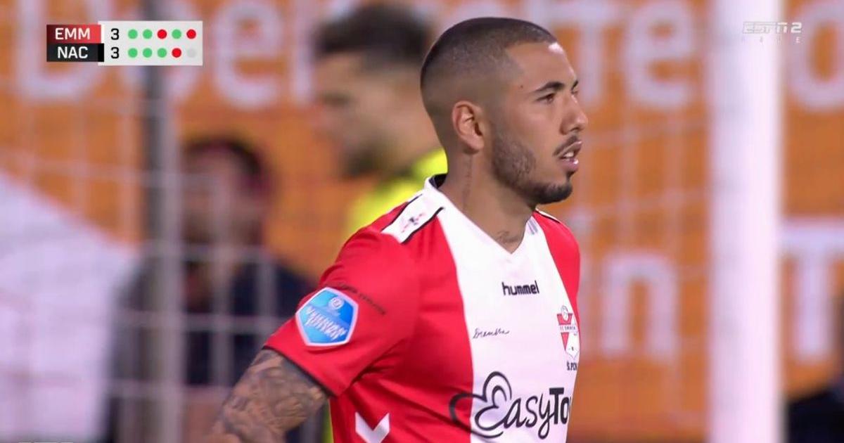 ¡A levantarse! Sergio Peña erró el penal decisivo que envió al FC Emmen a la segunda división | VIDEO