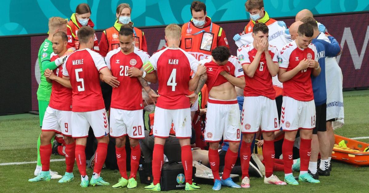 Rivales, compañeros e hinchas conmovidos tras el desmayo de Eriksen en el Dinamarca vs. Finlandia | FOTOS