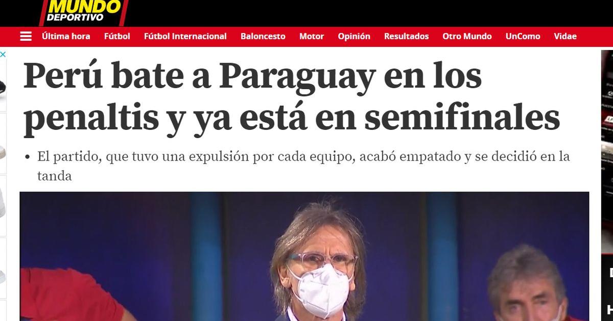 "Perú renace ante Paraguay" y todas las portadas tras pase a semis de la 'bicolor' en Copa América | FOTOS