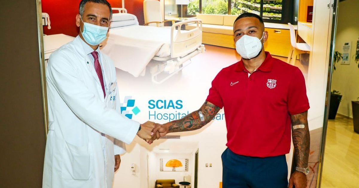¡Todo listo! Memphis Depay llegó a Barcelona para su presentación oficial | FOTOS