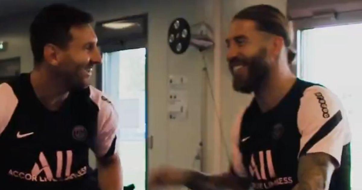 ¡De película! Así fue el encuentro entre Lionel Messi y Sergio Ramos en el PSG | VIDEO