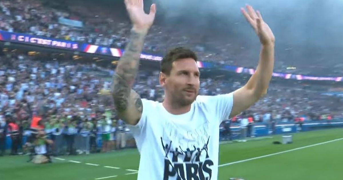 ¡Explotó París! Lionel Messi y su presentación oficial en el Parque de los Príncipes | VIDEO