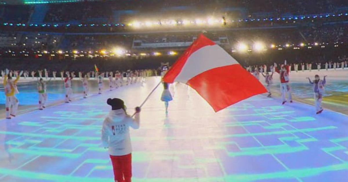 VIDEO) Bandera peruana flameó en inauguración de los Juegos ...