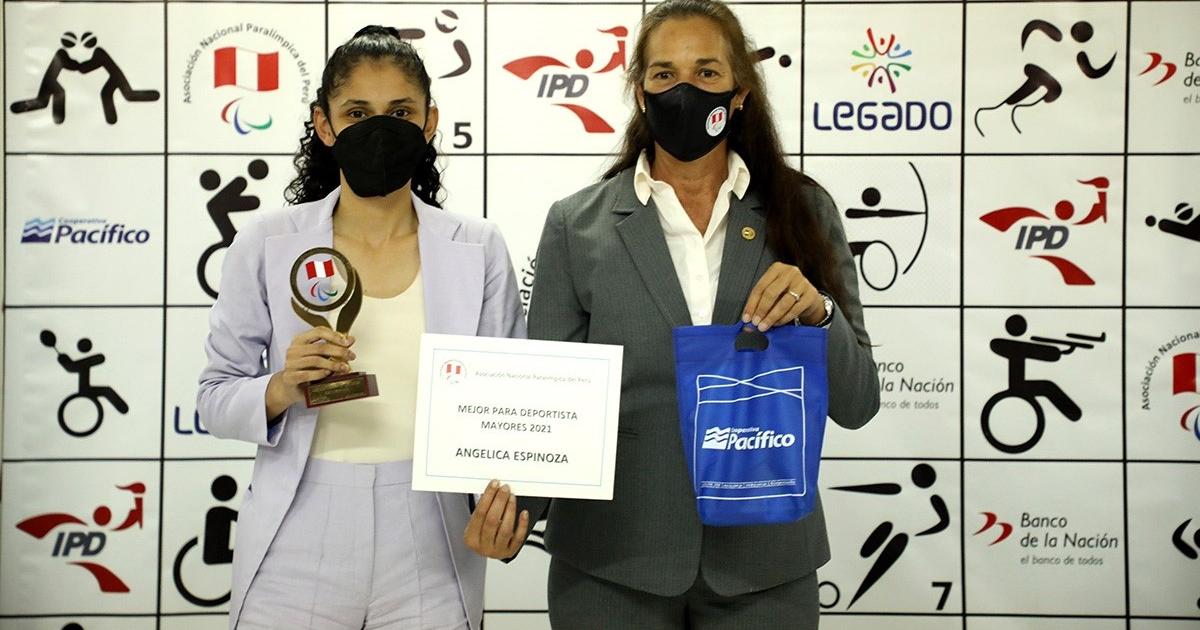 Angélica Espinoza fue reconocida comno la mejor paradeportista del 2021