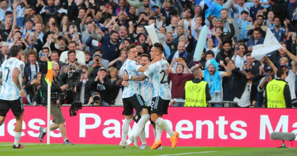 Argentina goleó a Italia y se quedó con la Finalissima