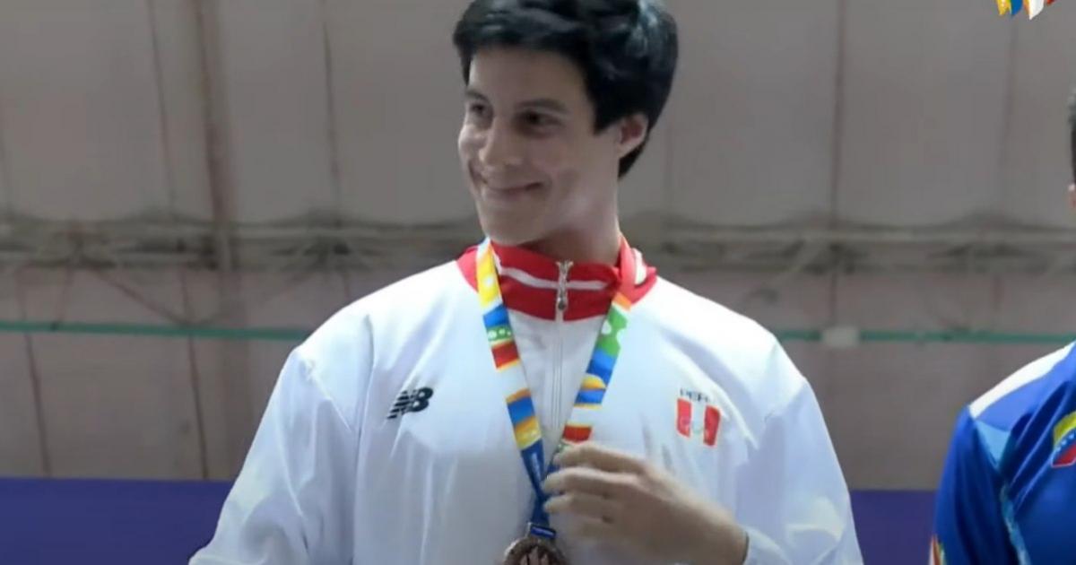 Eduardo García Biel consiguió la medalla de bronce en esgrima en los Juegos Bolivarianos