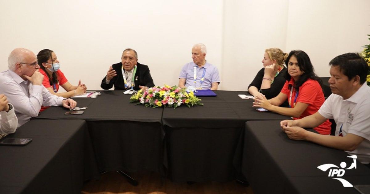 Presidente del IPD, presentó los avances de los Juegos Bolivarianos Ayacucho 2024 a la ODEBO