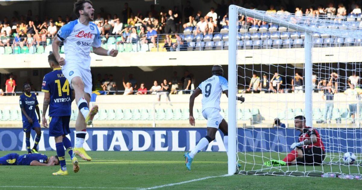 (VIDEO) Napoli le dio una 'mano' al Hellas Verona en su debut