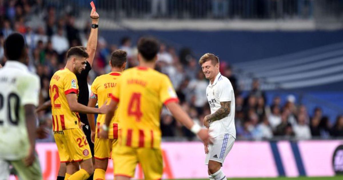(VIDEO) Toni Kroos vio su primera tarjeta roja