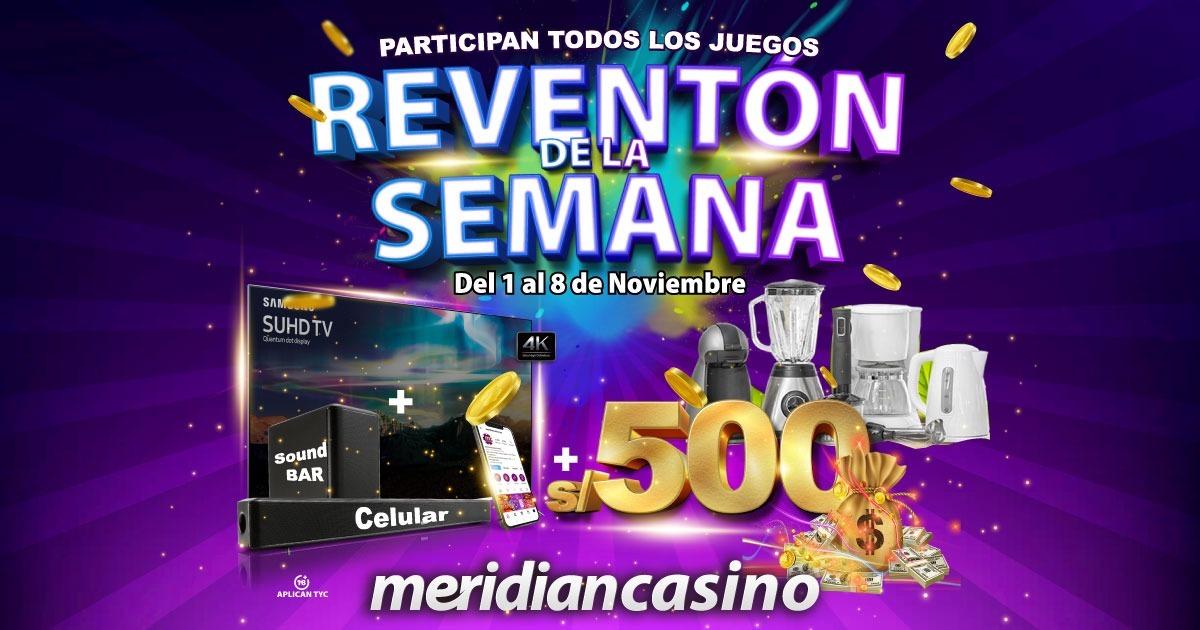 El reventón de la semana: ¡Gana a lo grande con meridian casino!
