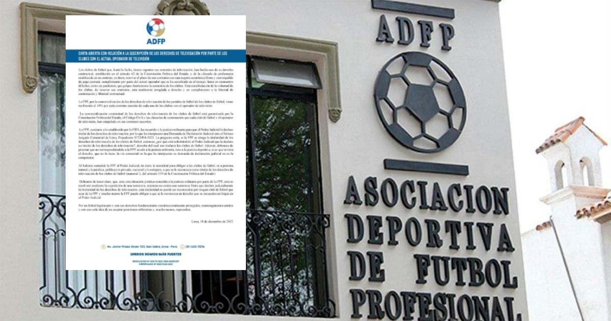 ADFP: "Mantengámonos unidos y con una sola idea de no aceptar posiciones arbitrarias"