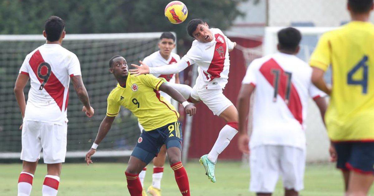 Selección Sub-20 igualó sin goles ante Colombia