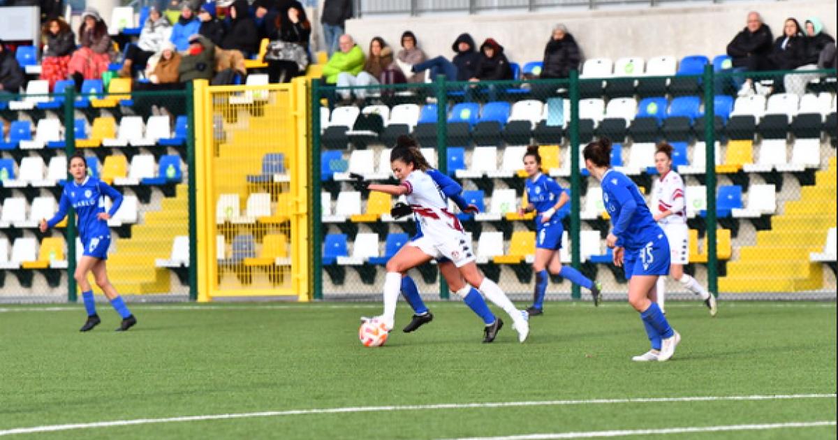 Claudia Cagnina estuvo presente en la derrota del ACF Arezzo