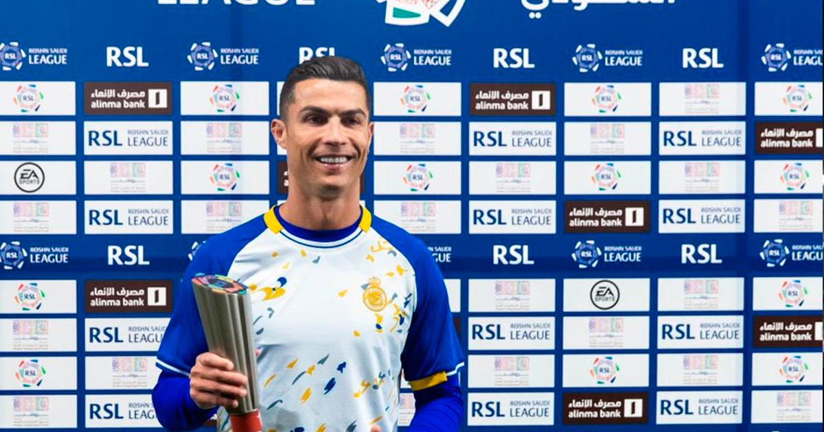 Cristiano Ronaldo fue elegido el jugador del mes de febrero en la liga saudí