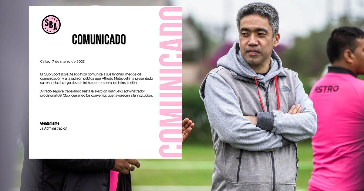 Matayoshi renunció a la administración temporal de Boys