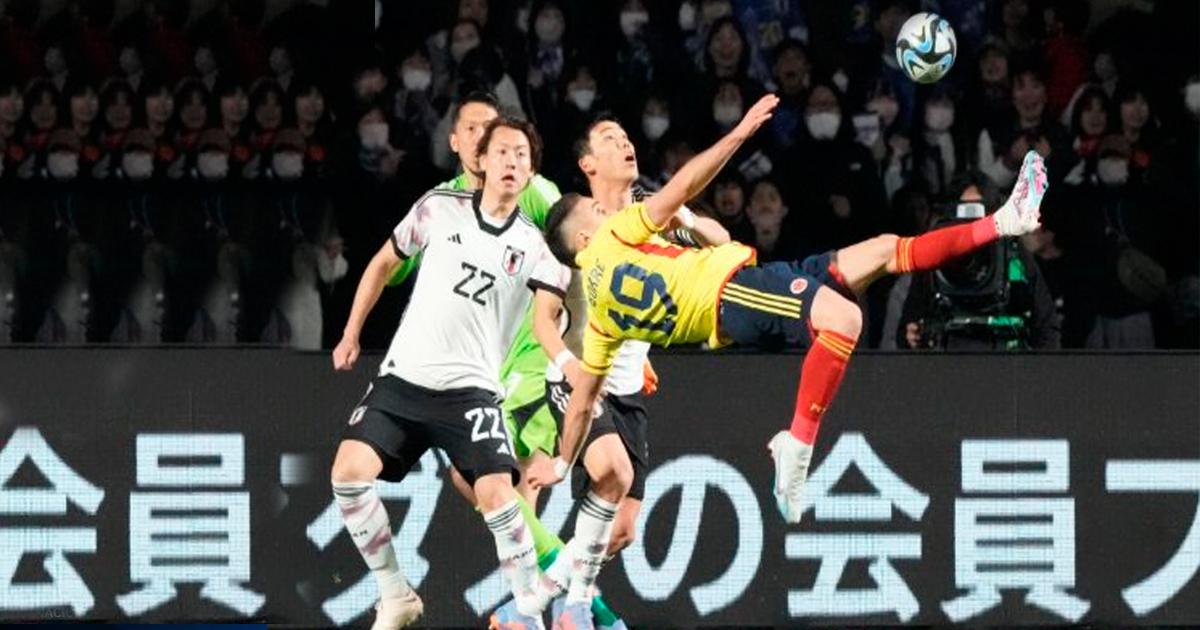 (VIDEO) ¡Espectacular! Colombia venció a Japón con golazo de 'chalaca' de Borré