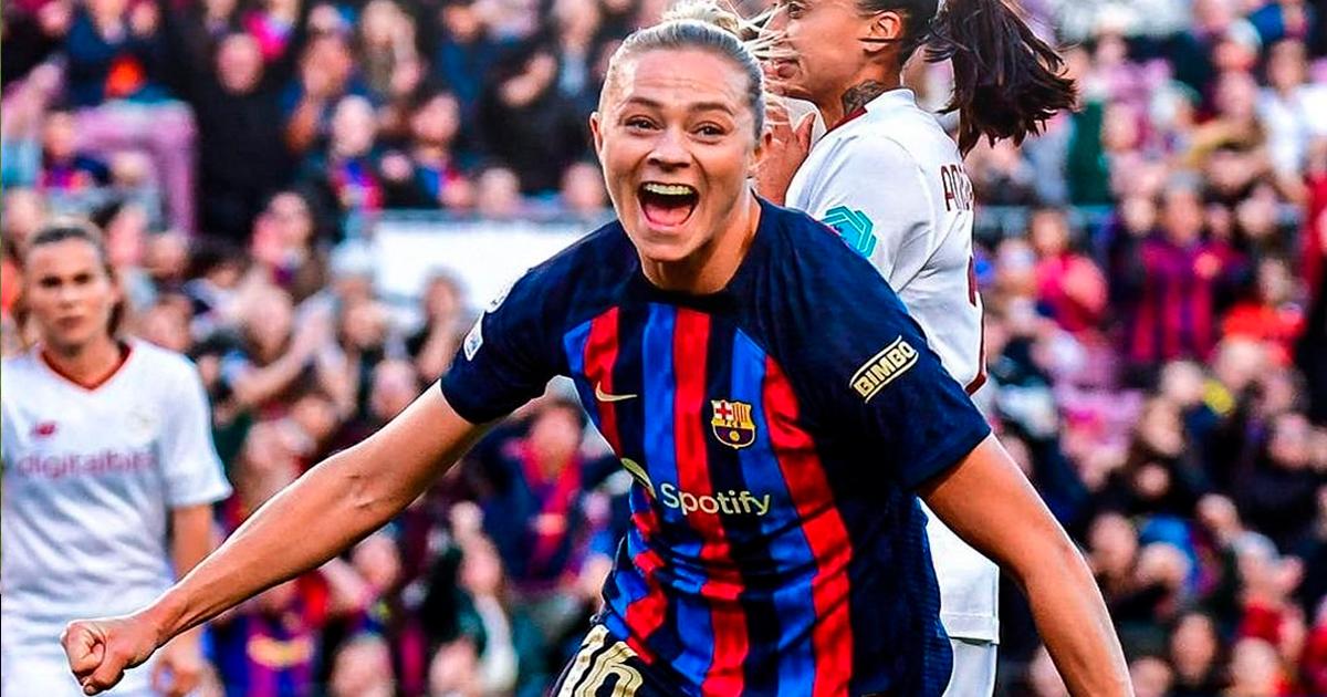 Barcelona goleó y está en semifinales de la Champions Femenina