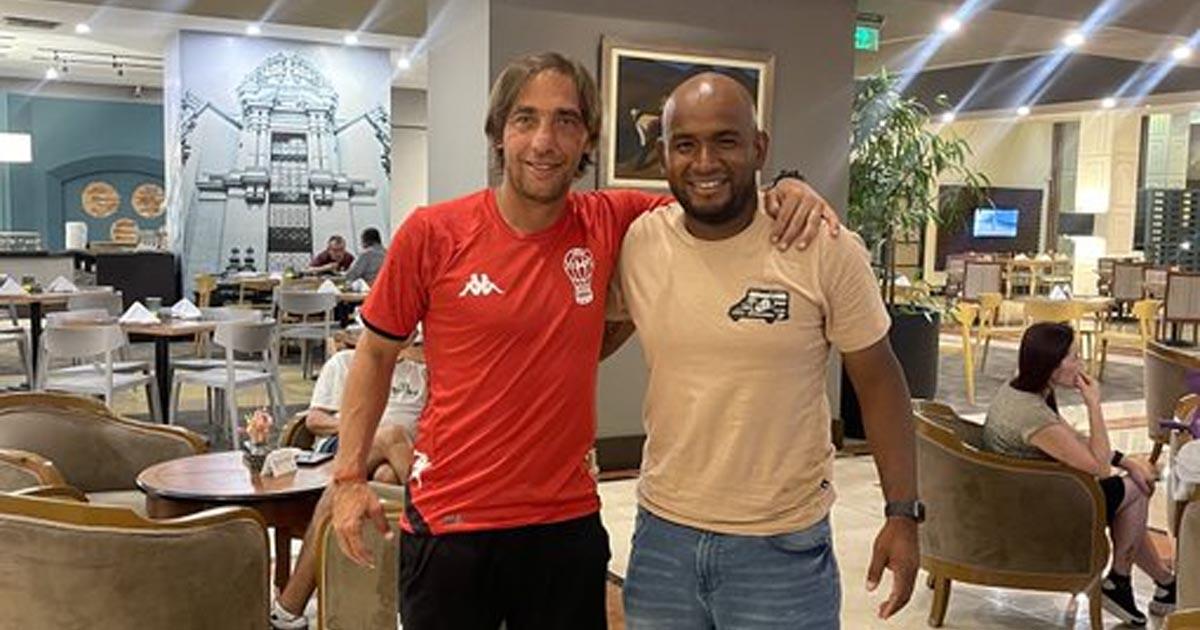 Alayo visitó a Formica en concentración de Huracán