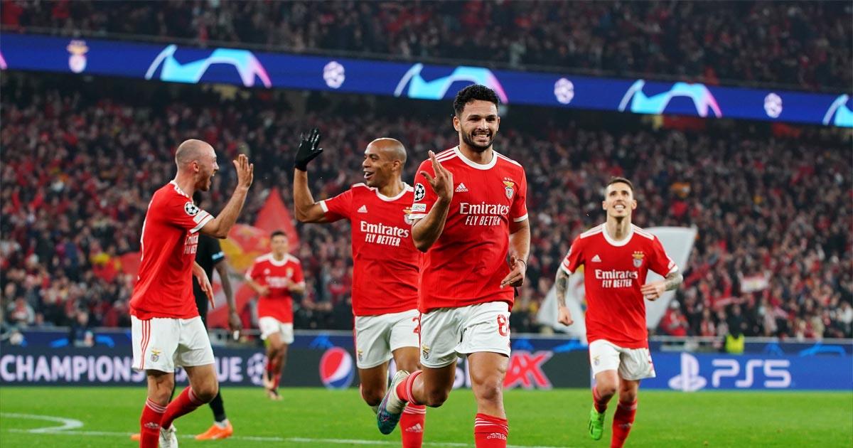'Águilas' del Benfica vuelan a cuartos de final tras golear a Brujas 