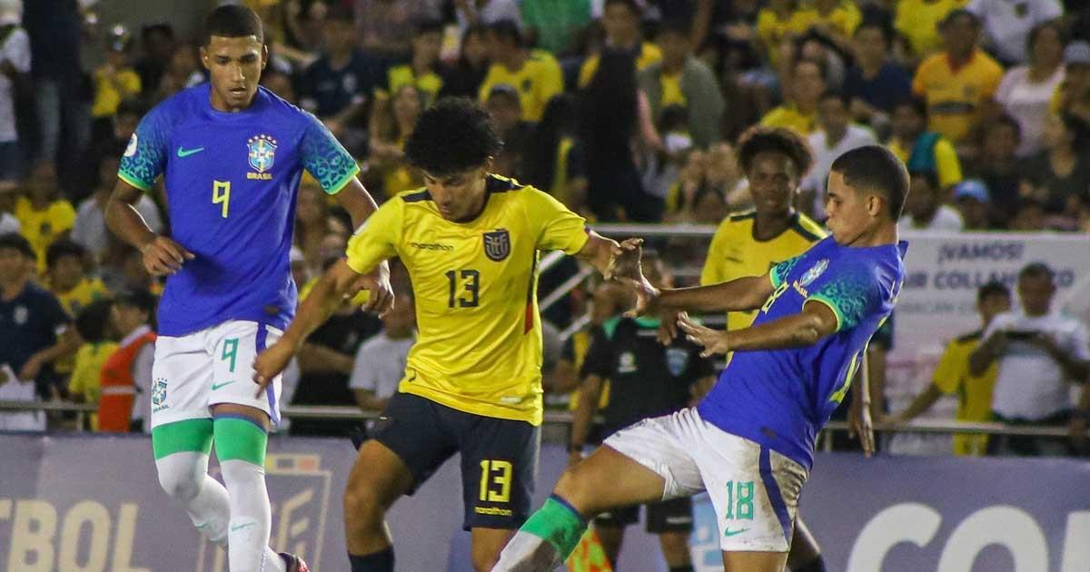 Ecuador igualó con Brasil en Sudamericano Sub-17