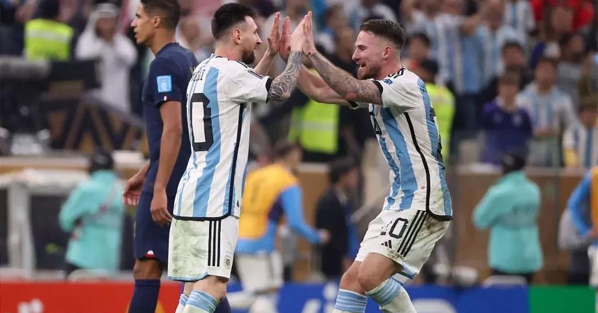 Mac Allister sobre Messi: “No tengo ninguna duda que con 40 o 45 años va a ser el mejor del mundo”