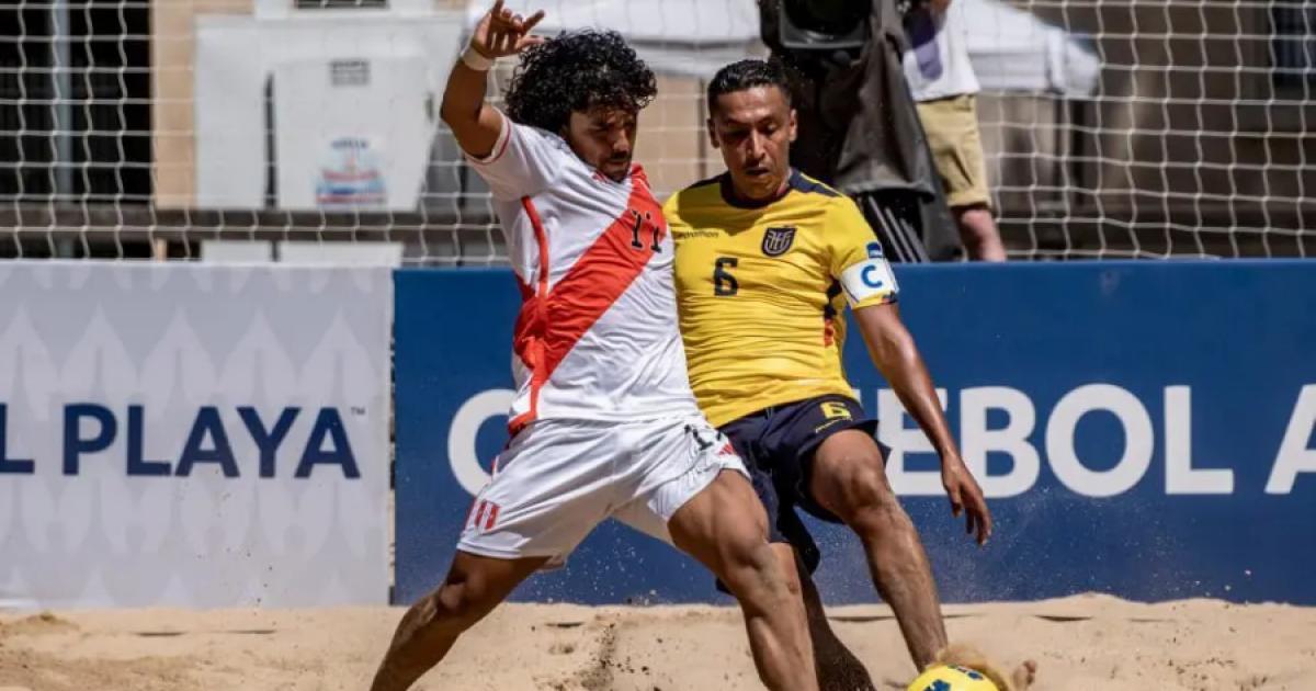 Selección de fútbol playa superó por 6-5 a Ecuador por la Copa América