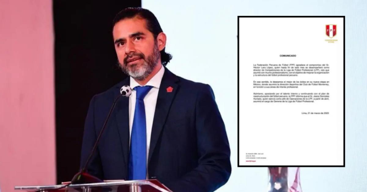 Héctor Lara no va más como director de competiciones de la Liga de Fútbol Profesional