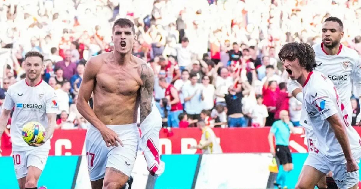 Sevilla superó por 2-1 a Almería y continúa en ascenso en España 